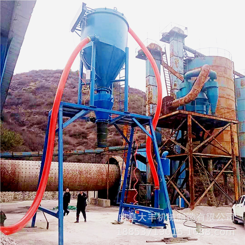 建材水泥灰装车吸灰机 河北矿粉负压倒仓输送机 粉煤灰气力输送机
