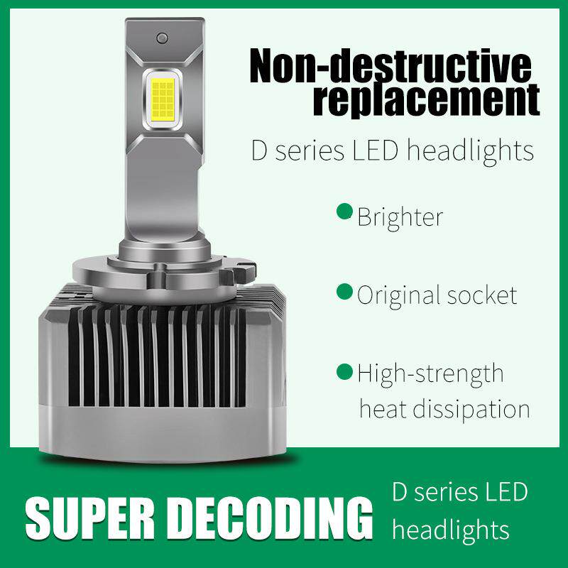 新款D系列大功率汽车led大灯D1SD2SD2R原车改装强光汽车聚光灯泡