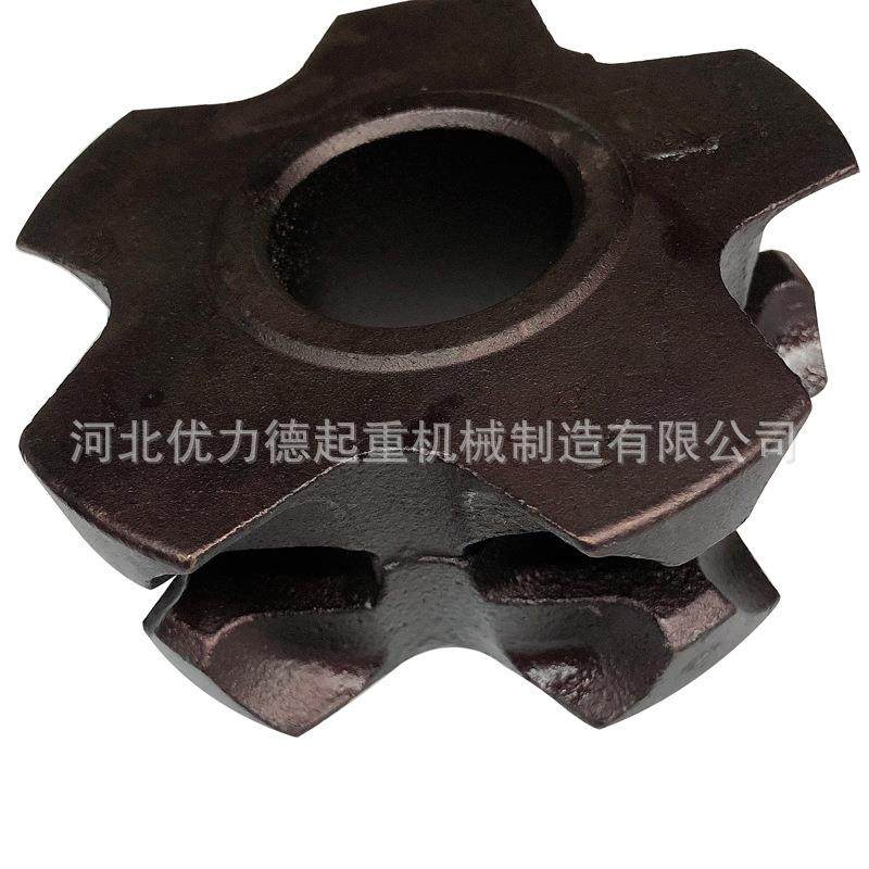 环链电动葫芦主动轮配件大全精加球墨铸铁下吊钩链轮