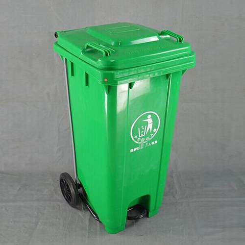 环卫垃圾桶脚踩垃圾桶新料加厚蓝色绿色120L240L户外物业垃圾桶