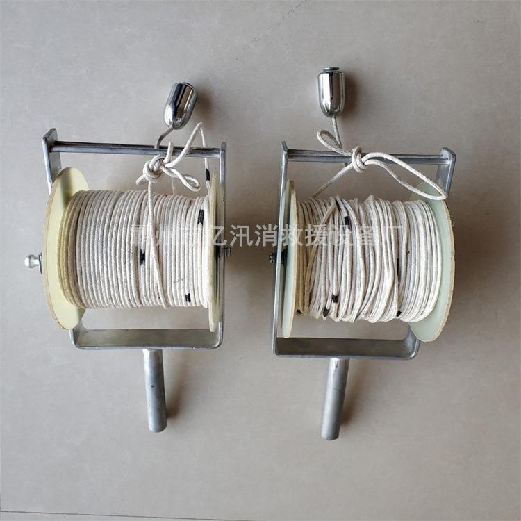 手摇式蚕丝测量绳工程丈量绳工地测绘绳工程桩基测井绳手摇测距尺
