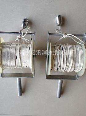 手摇式蚕丝测量绳工程丈量绳工地测绘绳工程桩基测井绳手摇测距尺