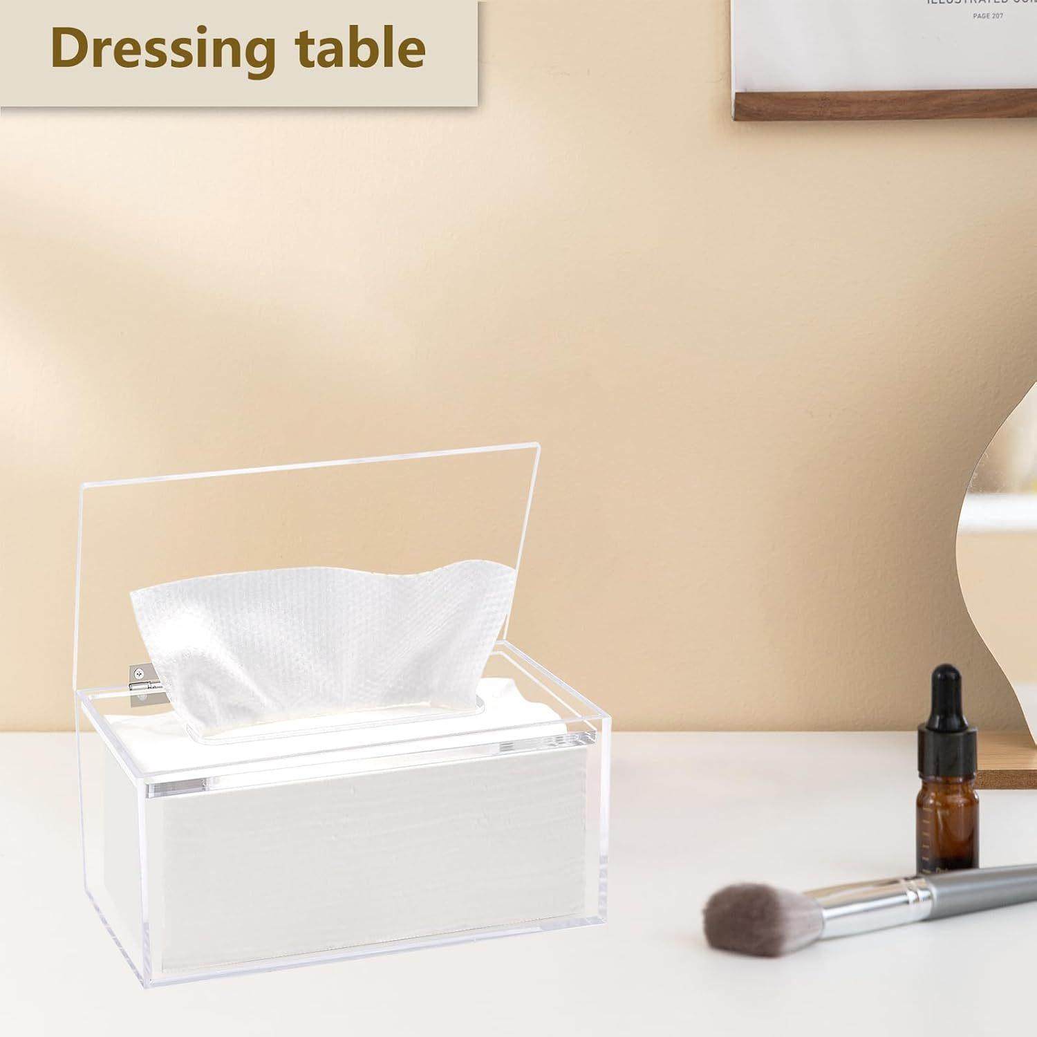 热卖亚克力洗脸巾收纳盒带盖防尘盒浴室防水化妆棉分装盒工厂,收纳整理,首饰盒,淘宝优惠券,粉丝福利购,淘宝优惠卷