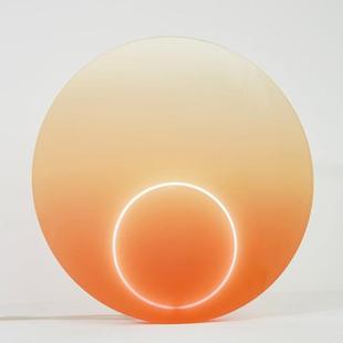 LED亚克力装饰灯新中式现代简约酒店玄关房间客厅样板房装置挂画