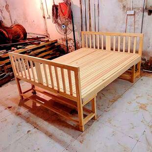 老式床农村老款传统棕绷床架实木绷子床手工架子床棕棚床头架子