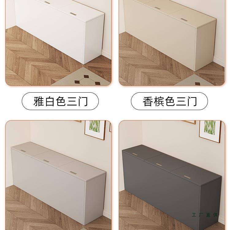 实木柜夹缝柜床边靠墙榻米储物柜床头柜长条缝床榻尾隙收纳柜F98H