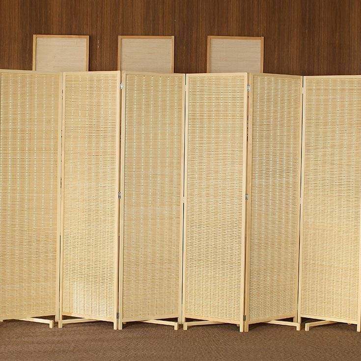 中式竹编屏风简易房间隔断墙客厅卧室折叠移动挡板遮挡家用办公室,基础建材,屏风,淘宝优惠券,粉丝福利购,淘宝优惠卷