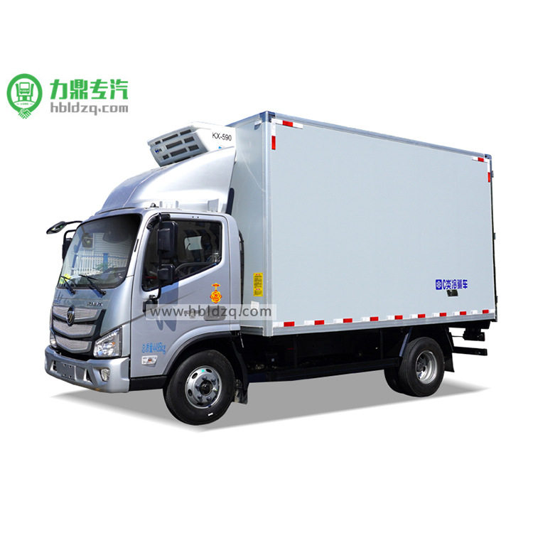 新款福康130匹马力冷藏车 LED夜间行车灯 前盘式制动刹车 断气刹