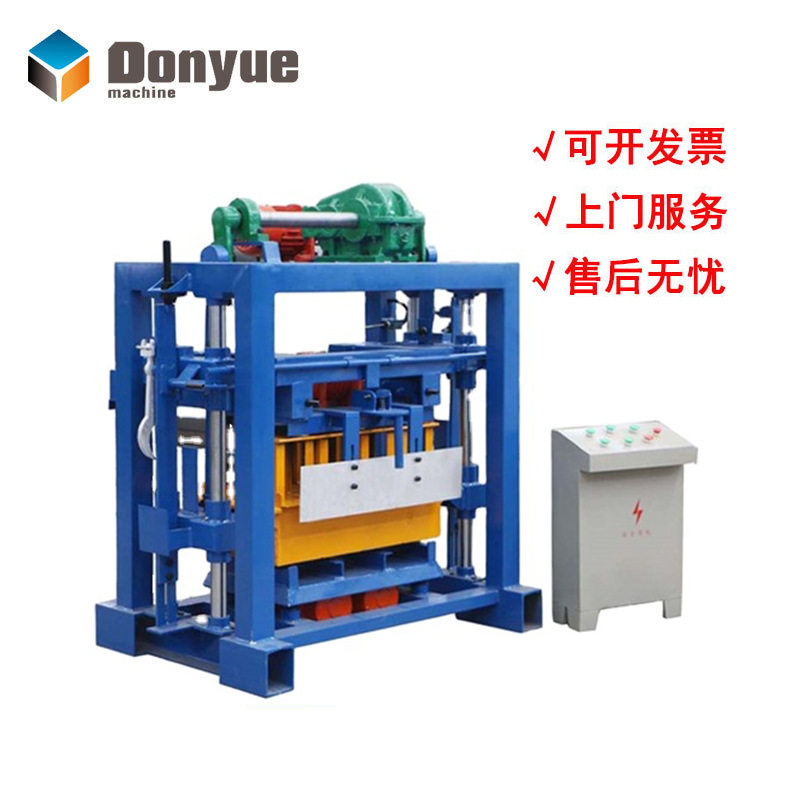 出口QT40-2手动水泥面包砌块机 空心免烧制砖机 混凝土压砖机