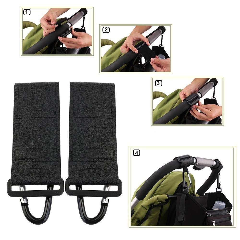 厂家 婴儿车配件魔术贴挂钩婴儿车挂钩推车挂钩360度旋转挂钩