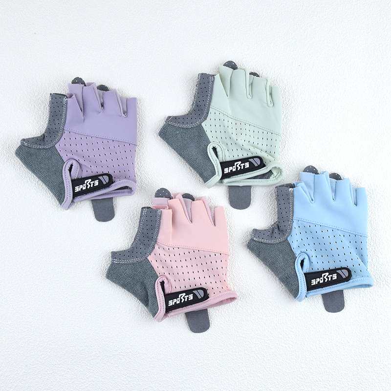 儿童运动手套健身半指防滑引体向上单杠骑行轮滑护手掌防起茧护具