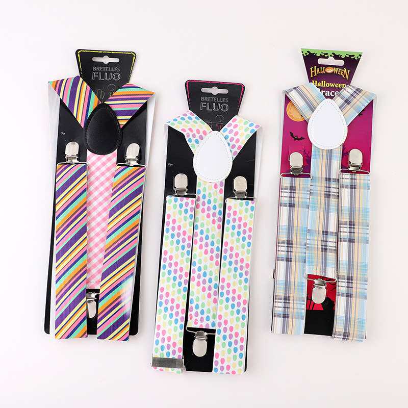 厂家直销时尚男士背带 男女成人裤背带夹吊裤带男女 节日背带