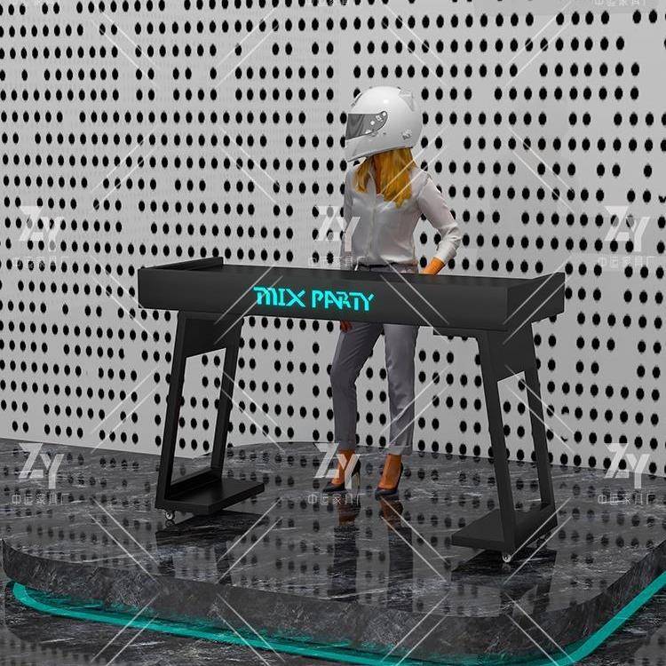 ktv酒吧发光dj台移动打碟台打碟机小型桌子调音台操作台支架