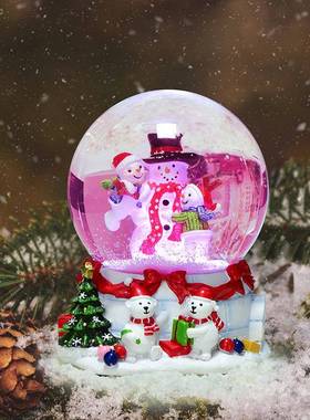 音乐盒加灯变色水球工艺品东莞