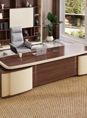 bentely宾利豪华董事长CEO大班台桌总经理老板带副柜办公桌电脑桌