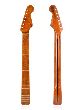 [搽色亮光]21品/22品电吉他琴颈加拿大枫木琴柄一体指板forST