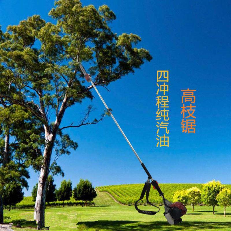 高枝油锯高枝锯果树修枝锯割草机汽油修树高空锯高枝汽油高枝剪