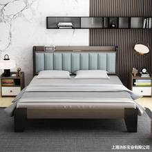 经济型软双人实木米1卧木床租房81出租经济床架主包现代5单人床双