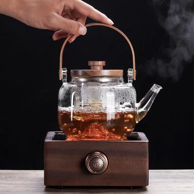 家庭电围炉玻璃煮茶壶整套茶具套装家用复古陶瓷电陶炉茶炉防干烧