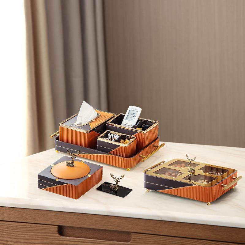 轻奢茶几摆件创意客厅办公室桌面多功能收纳装饰现代简约套装摆设,家居饰品,装饰摆件,淘宝优惠券,粉丝福利购,淘宝优惠卷