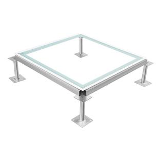 立品玻璃架空地板机房活动可视地板网络地板防静电高架地板