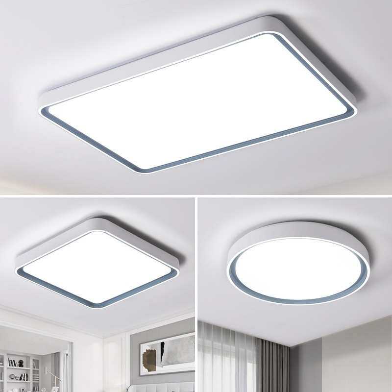 led吸顶灯卧室灯具北欧圆形方形现代简约主卧灯房间灯客 厅灯厂家
