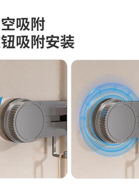 盘ltao9115拖间把架扣卫生吸壁挂夹浴室免打孔固定挂钩扫把置物架