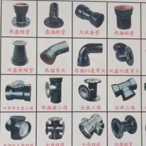 墨铸铁管件T型接1口k9承插铸铁墨管760件PN10/6球铸铁法球兰管件