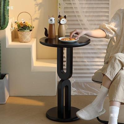 实AZC木沙发边窄角茶垒几卧室极床头柜行星置圆桌简约感小型物花