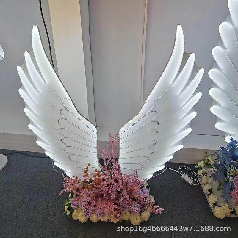 婚庆铁艺蝴场蝶翅光膀婚礼ret345发舞台景装饰比翼双飞路引灯光道