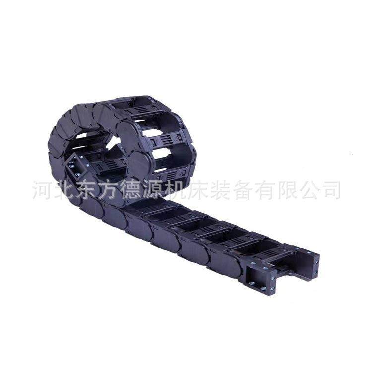 机穿床塑料拖料链全封闭坦克链GCTL增尼龙坦克链强VOA线塑拖链