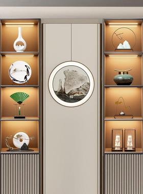 新中式家居摆设样板房间软装饰品茶室客厅酒柜玄关博古架摆件祥龙