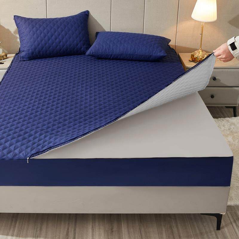 六包夹棉防水床笠可拆卸六面全包床垫保护套婴儿隔尿防尿护理罩