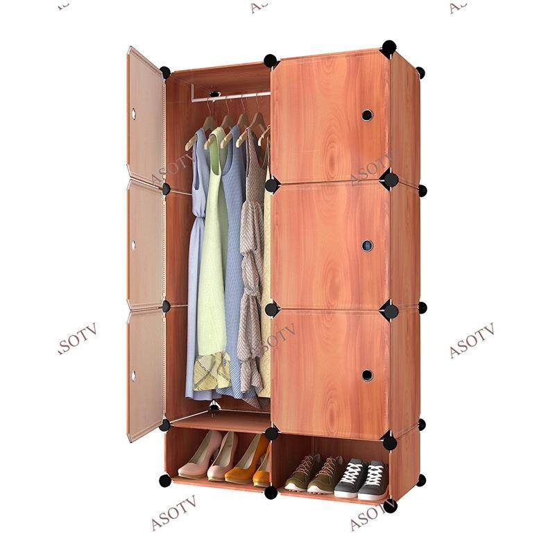 衣柜家用卧室现代简约出租房用经济小户型木纹收纳儿童简易柜子,住宅家具,简易衣柜,淘宝优惠券,粉丝福利购,淘宝优惠卷