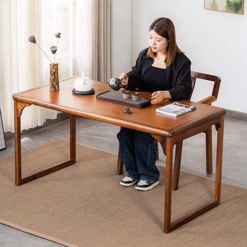 0J阳台茶桌椅组合实木家用茶台新中式客厅茶几现代简约小户型泡茶