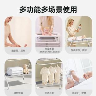 婴儿洗澡盆支架浴盆套装婴儿洗澡台护理台免弯腰加高架子浴盆支架