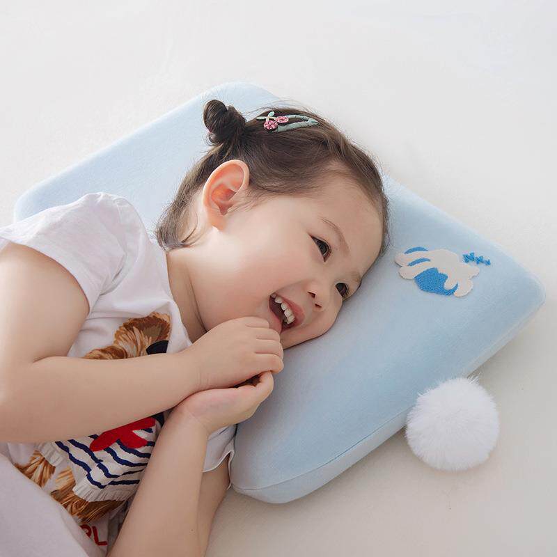 2025新款可水洗儿童记忆枕（带毛球）枕头枕芯午睡枕抱枕防偏头