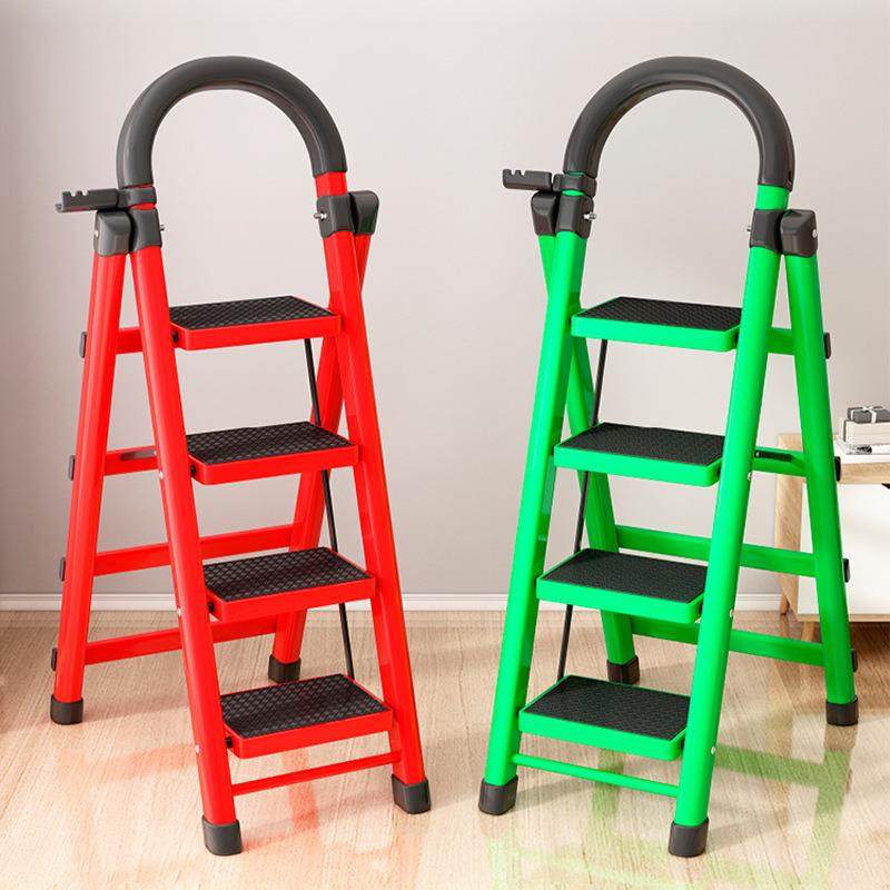 折叠梯子加厚爬高人字梯伸缩步梯楼梯小型便携五步爬梯安全梯