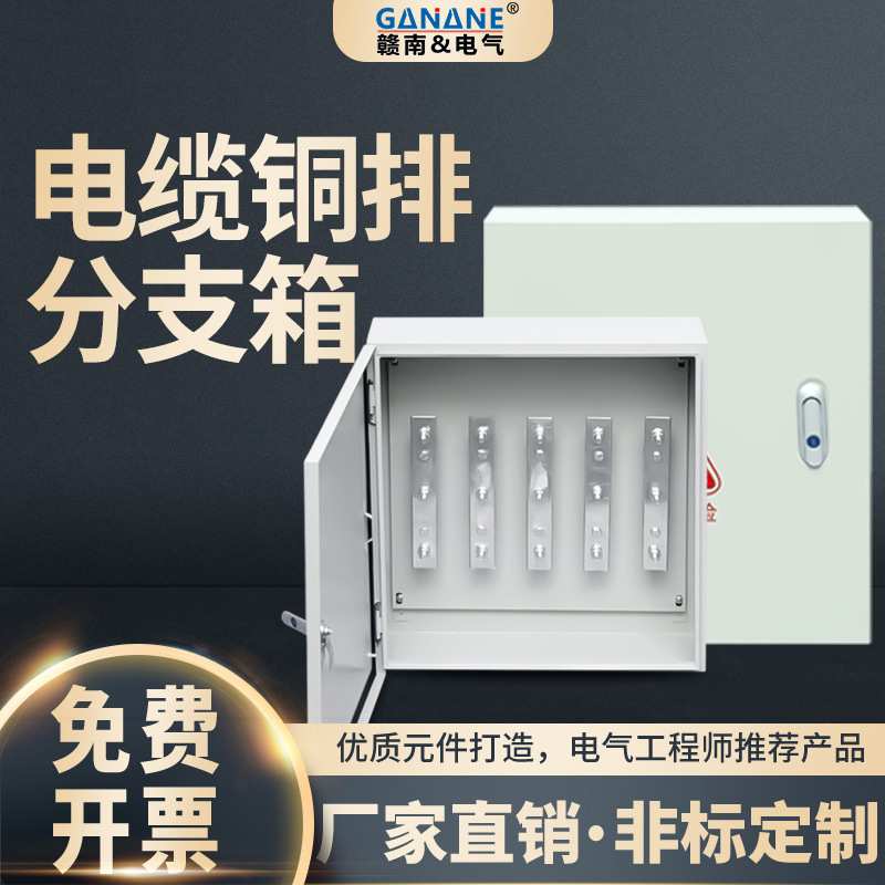 低压电缆分支箱矿物质铜排式T接室内外转换分线箱1kv大电流配电箱