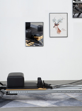 普拉提铝合金全轨道核心床小黑白床瑜伽馆商家用pilates reformer