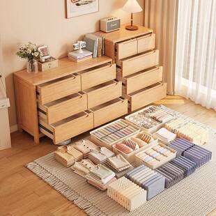 原木风实木五橱柜斗卧室抽屉物收纳储柜床尾D45柜五斗六斗柜客厅