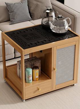 可移动茶茶台烧水水壶一体厅PZN小客型茶几沙发边几家用茶柜车泡