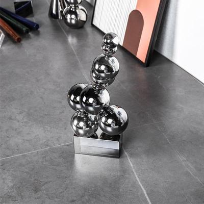 现简约轻奢工抽象水晶艺装品样板间酒店家居书房客代厅87551电视