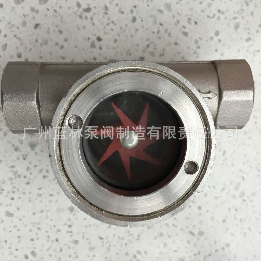 不锈钢内螺纹视盅 管道玻璃视镜 观察窗法兰视镜 水流指示器