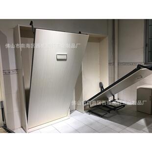 隐形柜体1.5米翻AX-001壁床折叠柜正翻侧动电动手床隐形带书台