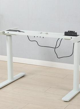 椭电桌动升20486降圆站立式办公桌学习子双电机智能升降桌架现桌