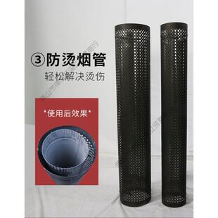 真6913火壁配件大全壁炉配铁件烟管弯头铸壁炉炉工具