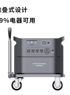 雳锐Libri应d太阳能光伏储电22源能0v便CWT携移动3kWh应急户外急