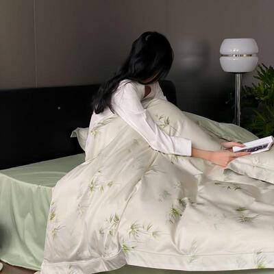 新式ZHT国风春秋款中10棉支高档长绒全棉四件套纯棉床单被套01.8