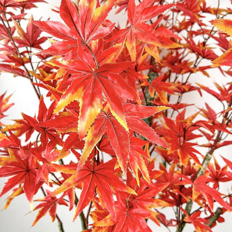 绿树植448盆栽装饰仿真枫假内室装饰品布置植物摆件人造仿真枫树